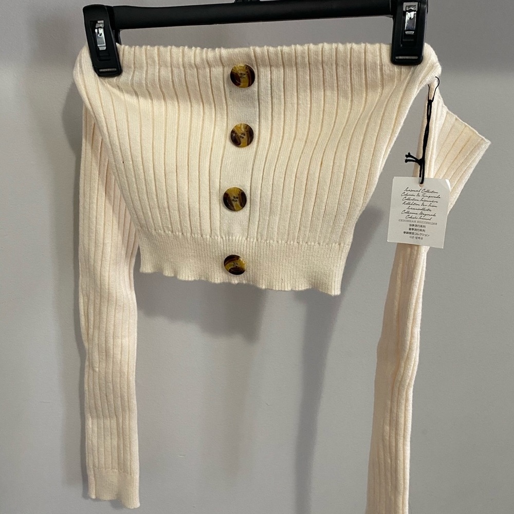 Cream Crop sweater